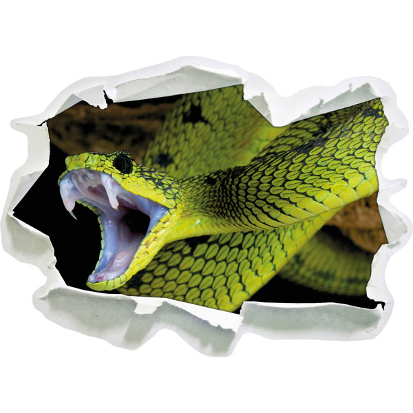 East Urban Home Wandtattoo Giftige grüne Schlange | Wayfair.de